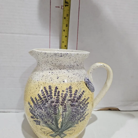 French Aegitna Vallauris Provencal Style Pitcher - Picture 5 of 6